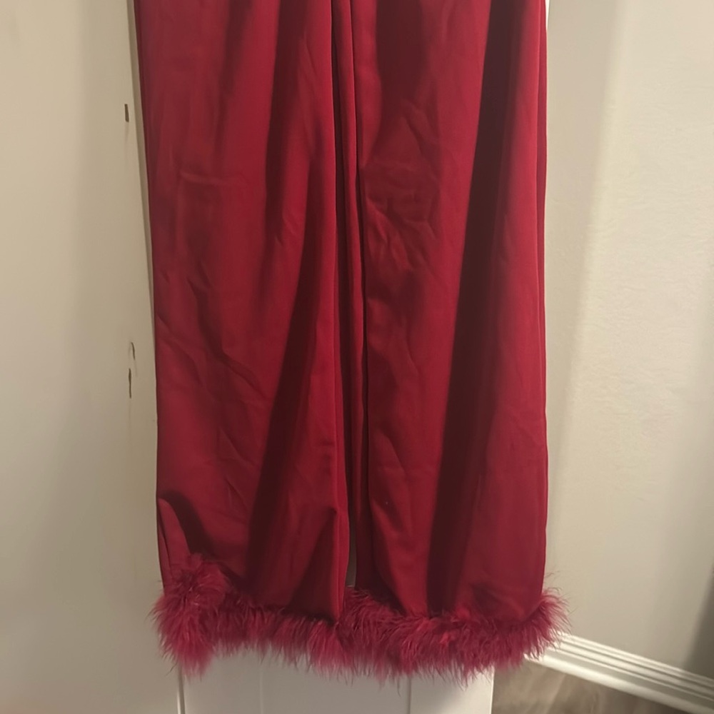 Feather pants set. *Never worn
